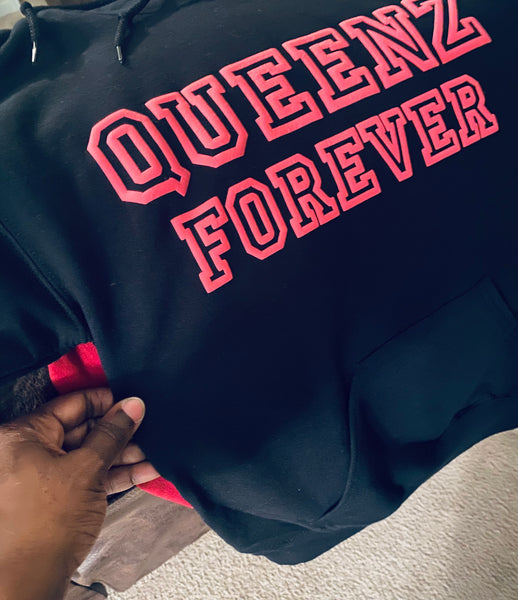 QUEENZ FOREVER SIGNATURE PLUS SIZE PUFF HOODIE