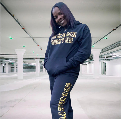 QUEENZ FOREVER SIGNATURE GOLD GLAM HOODIE