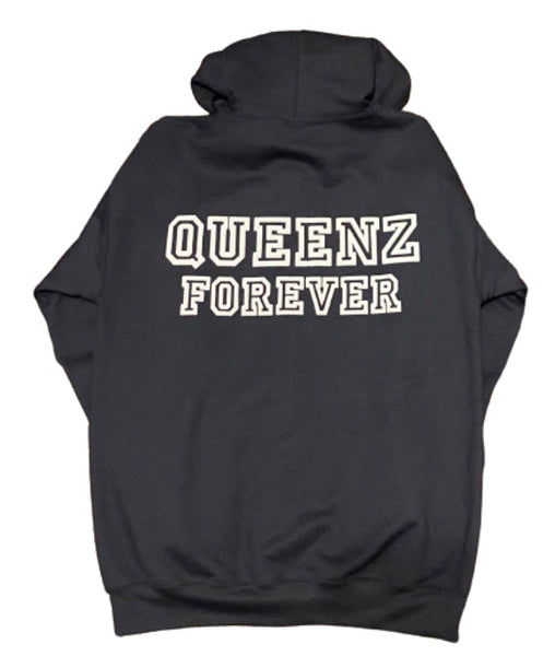 QUEENZ FOREVER EXCLUSIVE “QF” PLUS SIZE FULL ZIP HOODIE