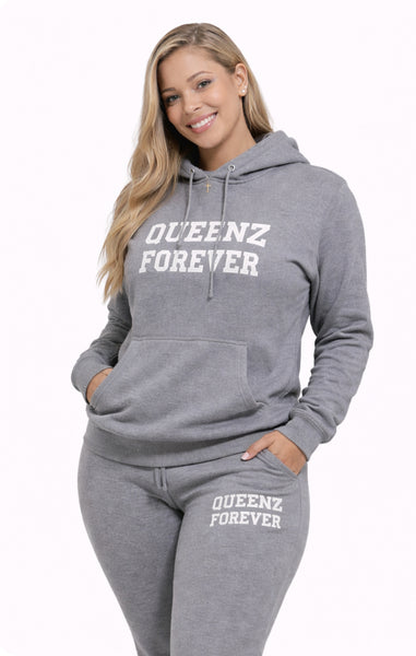 QUEENZ FOREVER VARSITY HOODIE SET
