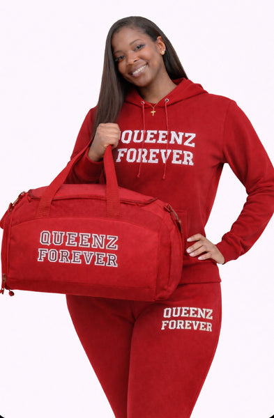 QUEENZ FOREVER SIGNATURE DUFFLE BAG