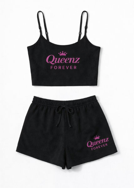 QUEENZ FOREVER Cami Shorts Set- Barbie Pink Limited Drop
