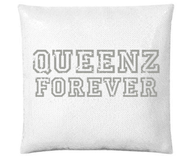 QUEENZ FOREVER SIGNATURE FLIP SEQUIN PILLOW