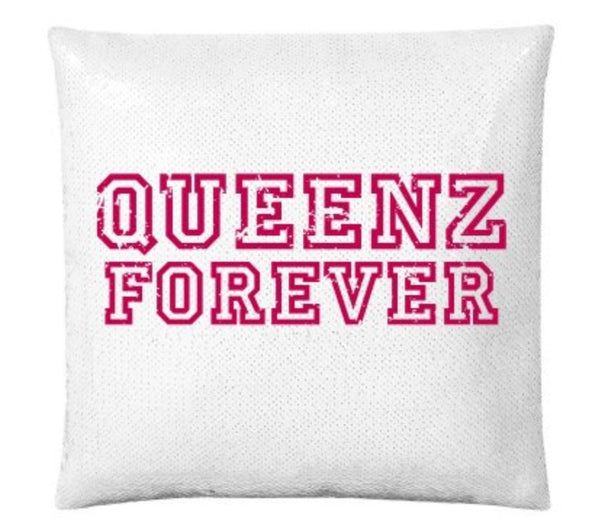 QUEENZ FOREVER SIGNATURE FLIP SEQUIN PILLOW