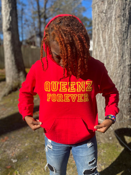 QUEENZ FOREVER SIGNATURE FIRE HOOD HOODIE