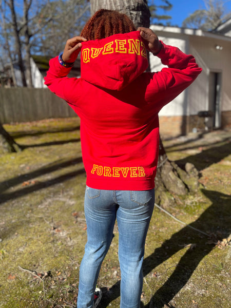 QUEENZ FOREVER SIGNATURE PLUS SIZE FIRE HOOD HOODIE