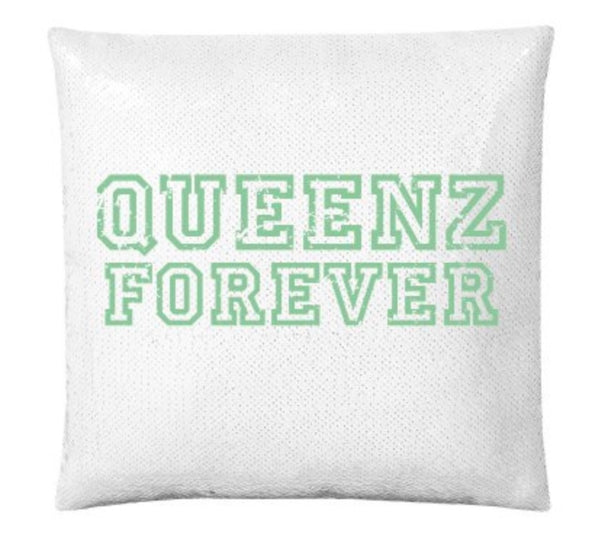 QUEENZ FOREVER SIGNATURE FLIP SEQUIN PILLOW