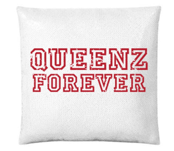 QUEENZ FOREVER SIGNATURE FLIP SEQUIN PILLOW