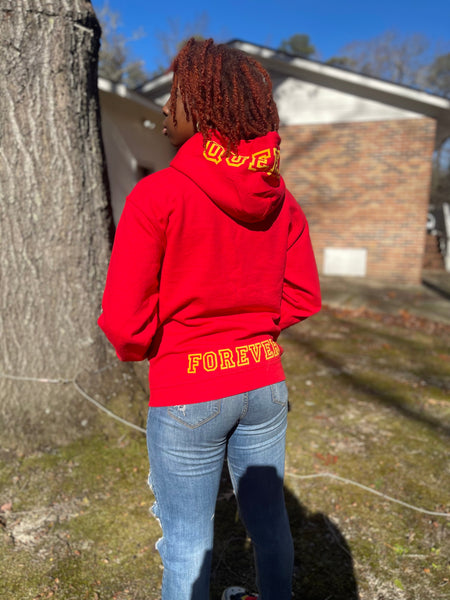 QUEENZ FOREVER SIGNATURE PLUS SIZE FIRE HOOD HOODIE