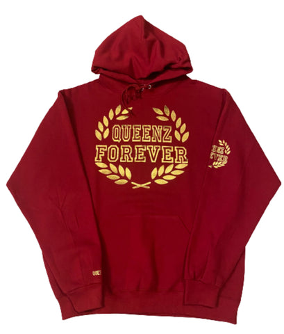 QUEENZ FOREVER HALO GOLD GLAM HOODIE