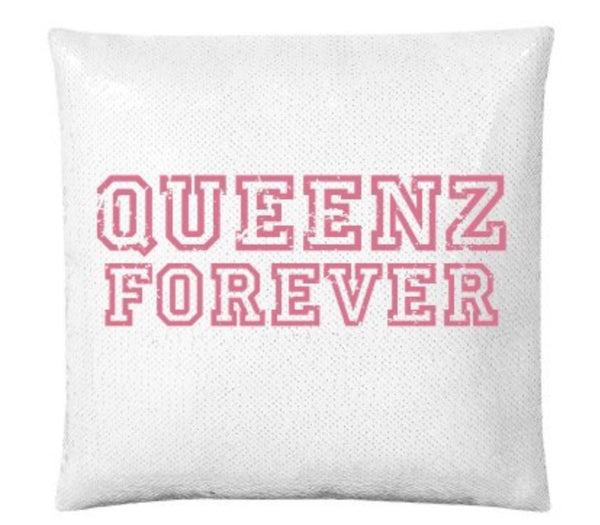 QUEENZ FOREVER SIGNATURE FLIP SEQUIN PILLOW